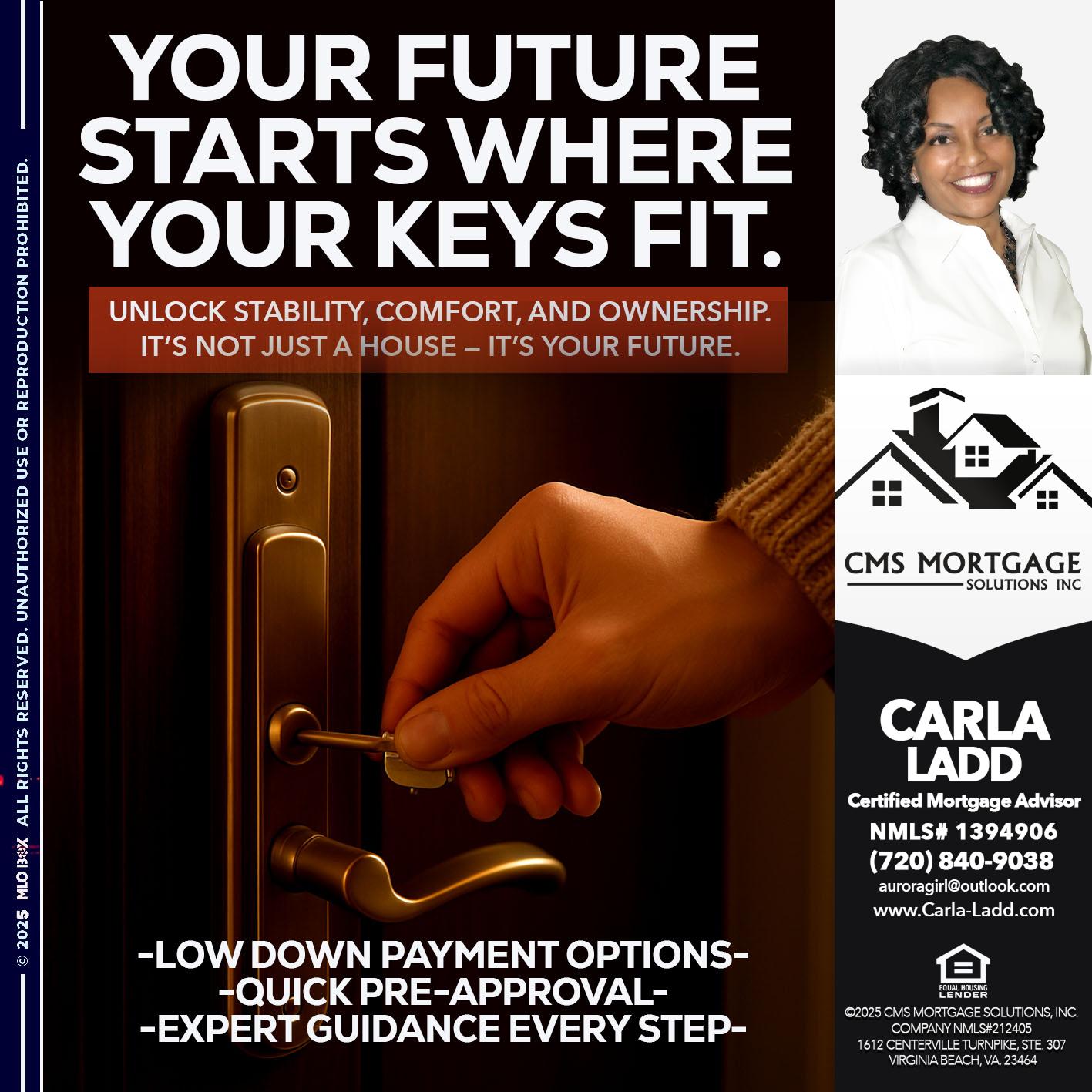 YOUR FUTURE - Carla Ladd -Mortgage Loan Originator
