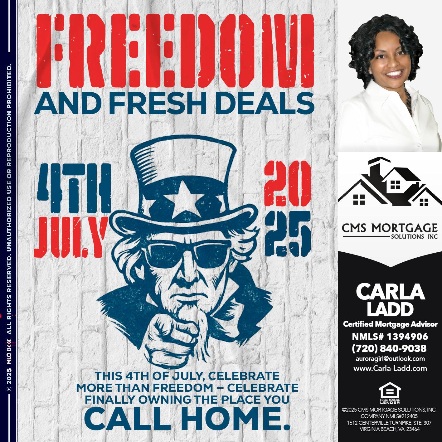 FRREDOM - Carla Ladd -Mortgage Loan Originator