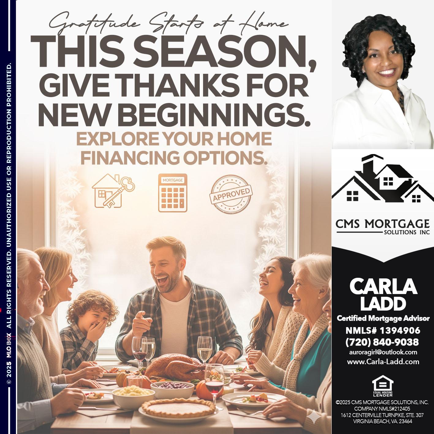 THIS SEASON - Carla Ladd -Mortgage Loan Originator